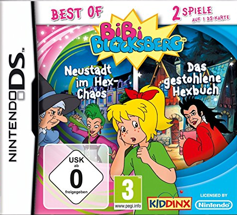 2 In 1 - Best Of Bibi Blocksberg - Neustadt Im Hex-chaos  Das Gestohlene Hexbuch box art