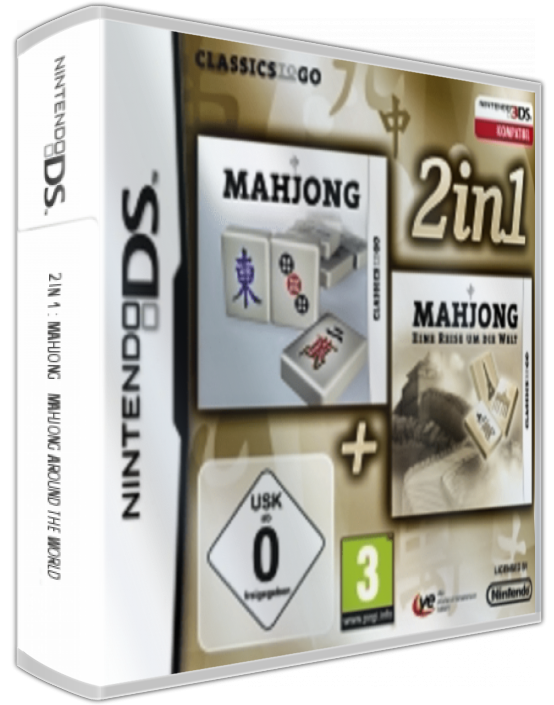 2 In 1 - Mahjong  Mahjong Around The World — box-3D (DE)
