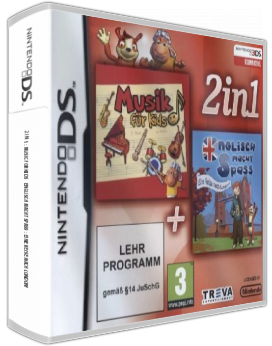 2 In 1 - Music For Kids  Englisch Macht Spass - Eine Reise Nach London! — box-3D (DE)