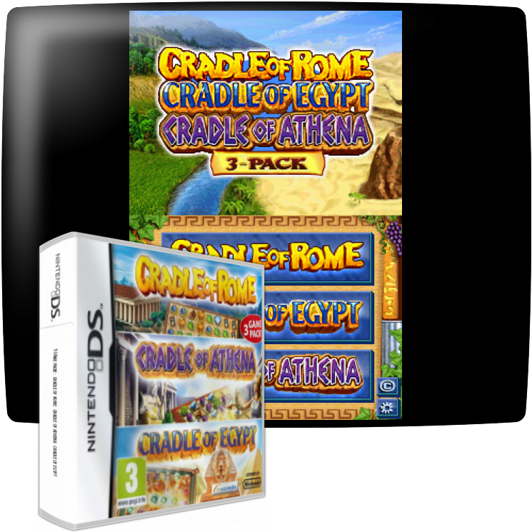 3 Game Pack! - Cradle Of Rome  Cradle Of Athena  Cradle Of Egypt — mixrbv1 (EU)