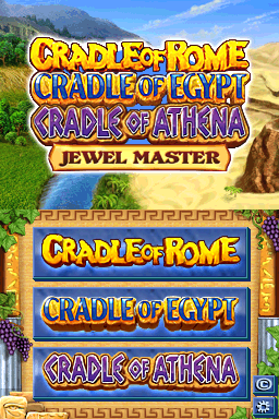 3 Game Pack! - Cradle Of Rome  Cradle Of Athena  Cradle Of Egypt — sstitle (WOR)