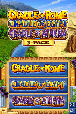 3 Game Pack! - Cradle Of Rome  Cradle Of Athena  Cradle Of Egypt — ss (WOR)