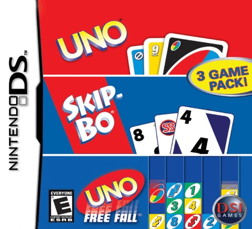 3 Game Pack! - Uno And Skip-bo And Uno Free Fall box art