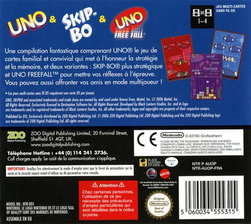 3 Game Pack! - Uno And Skip-bo And Uno Free Fall — box-2D-back (EU)