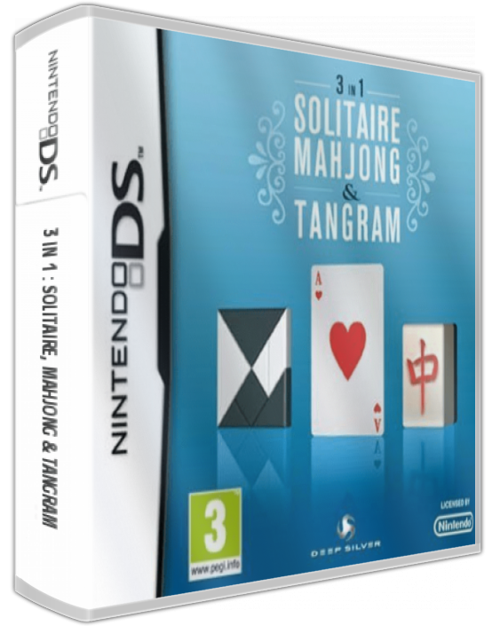 3 In 1 - Solitaire, Mahjong And Tangram — box-3D (EU)