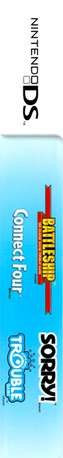 4 Game Pack! - Battleship + Connect Four + Sorry! + Trouble — box-2D-back (US)