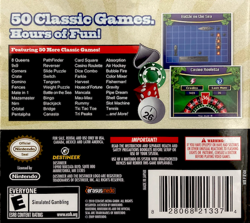 50 More Classic Games — box-2D-back (US)