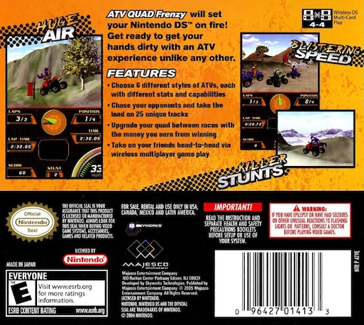 Atv Quad Frenzy — box-2D-back (US)