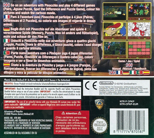 Adventures Of Pinocchio — box-2D-back (EU)