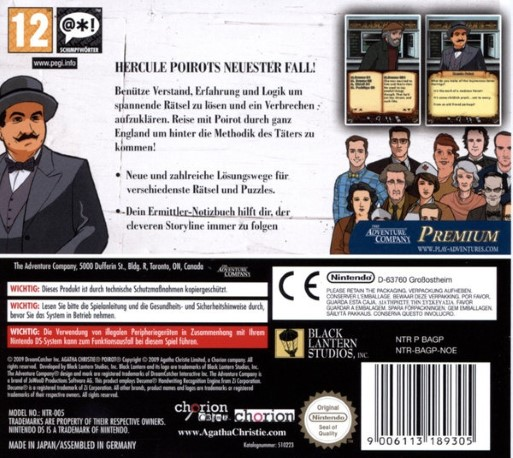 Agatha Christie - The Abc Murders — box-2D-back (DE)