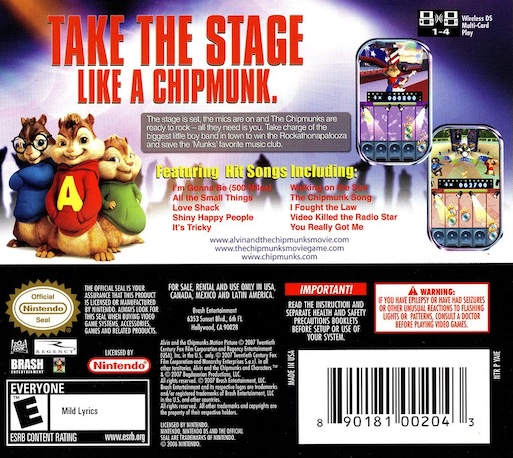 Alvin Et Les Chipmunks — box-2D-back (US)