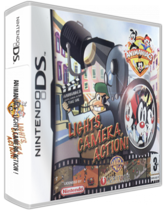 Animaniacs - Lights Camera Action ! — box-3D (EU)