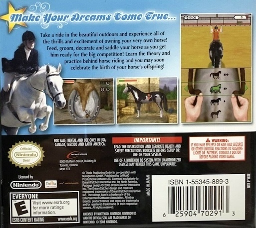 Dreamer Series - Horse Trainer — box-2D-back (US)