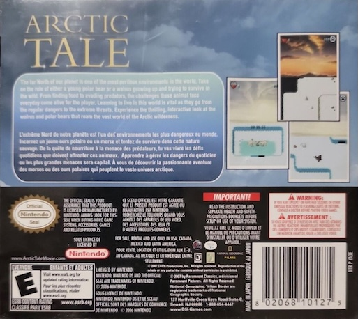 Arctic Tale — box-2D-back (US)