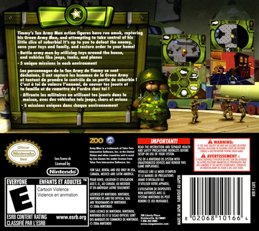 Army Men - Soldiers Of Misfortune — box-2D-back (US)