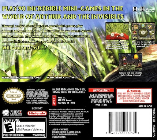 Arthur And The Minimoys — box-2D-back (US)