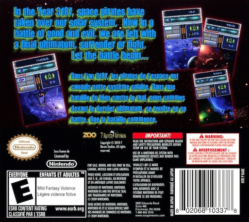 Astro Invaders — box-2D-back (US)