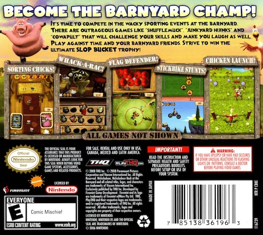 Back At The Barnyard - Slop Bucket Games — box-2D-back (US)
