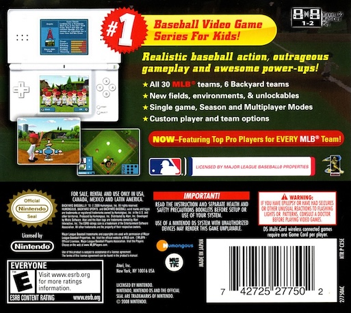 Backyard Baseball '10 — box-2D-back (US)