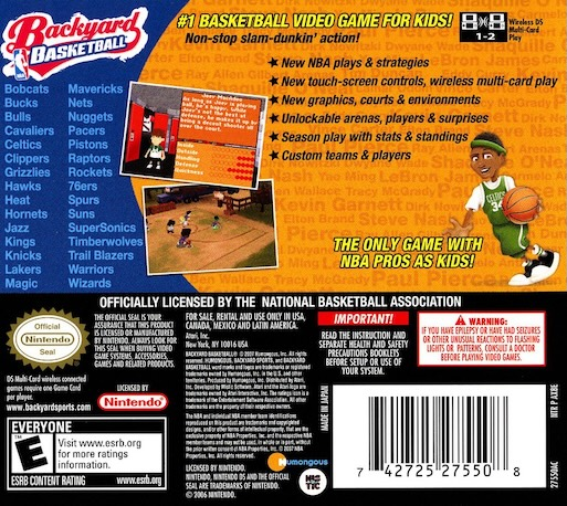 Backyard Basketball — box-2D-back (US)