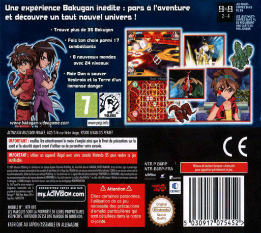 Bakugan Battle Brawlers — box-2D-back (FR)
