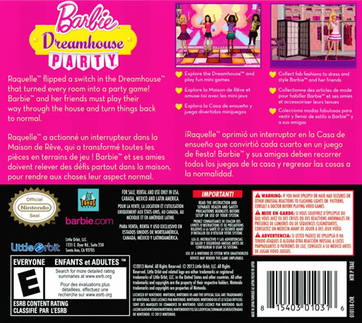 Barbie Dreamhouse Party — box-2D-back (US)
