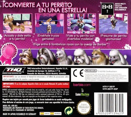Barbie - Groom And Glam Pups — box-2D-back (SP)