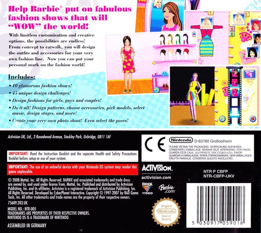 Barbie Fashion Show - An Eye For Style — box-2D-back (EU)