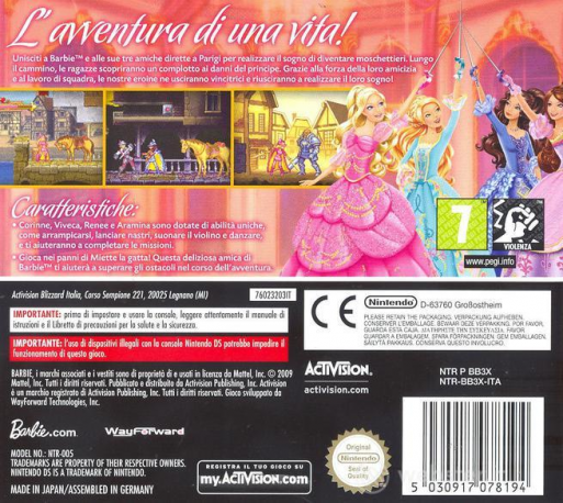 Barbie Et Les 3 Mousquetaires — box-2D-back (IT)