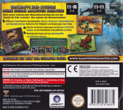 Battle Of Giants - Mutant Insects — box-2D-back (DE)