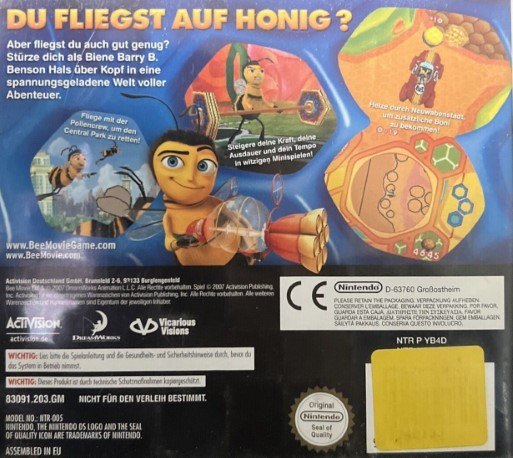 Bee Movie - Le Jeu — box-2D-back (DE)