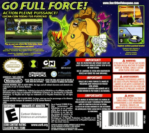 Ben 10 - Alien Force — box-2D-back (US)