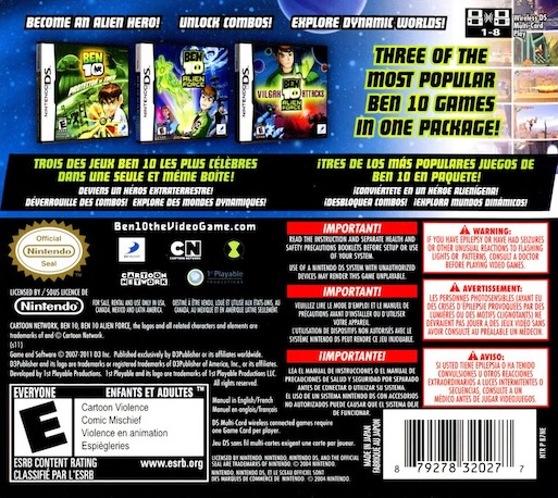 Ben 10 - Triple Pack — box-2D-back (US)