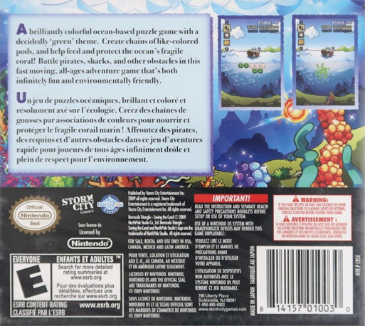 Bermuda Triangle - Saving The Coral — box-2D-back (US)
