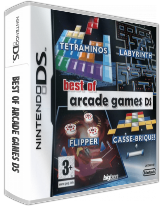 Best Of Arcade Games Ds — box-3D (EU)