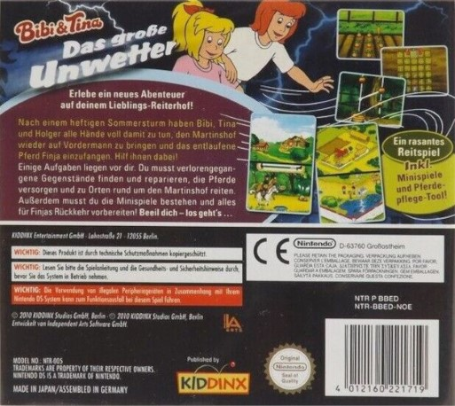 Bibi & Tina - Das Grosse Unwetter — box-2D-back (DE)