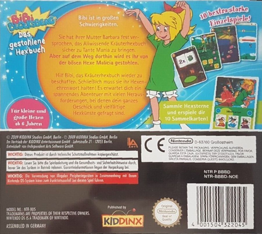 Bibi Blocksberg - Das Gestohlene Hexbuch — box-2D-back (DE)
