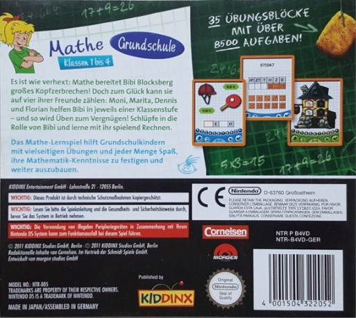 Bibi Blocksberg - Grundschule Mathematik - Klasse 1 bis 4 — box-2D-back (DE)