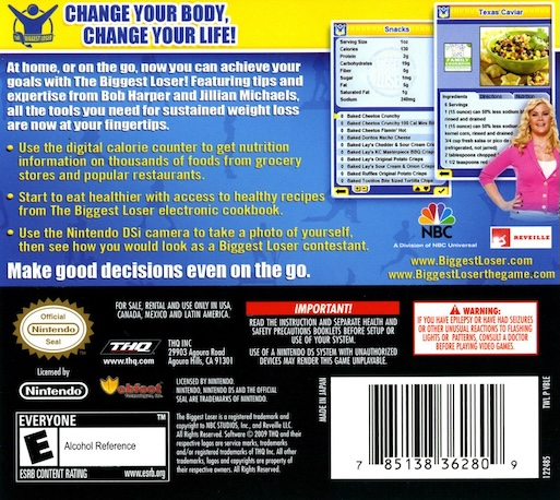 Biggest Loser, The — box-2D-back (US)