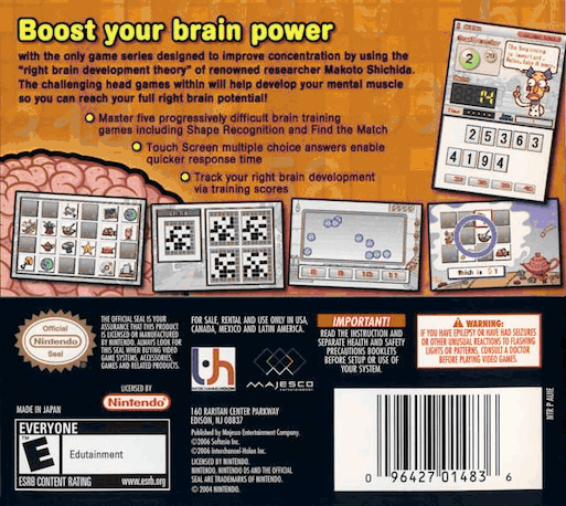 Professor's Brain Trainer, The - Logic — box-2D-back (US)