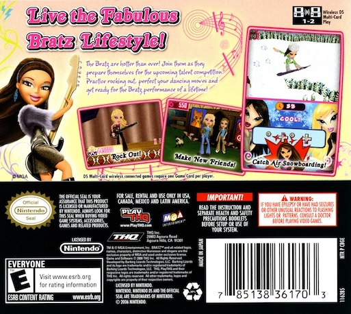 Bratz - Girlz Really Rock — box-2D-back (US)