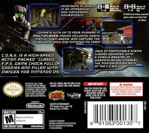 C.o.r.e. — box-2D-back (US)
