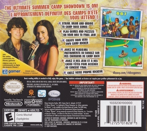 Camp Rock - Le Face À Face — box-2D-back (US)