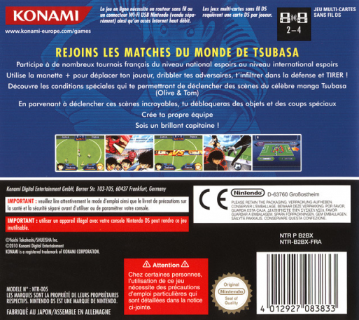 Captain Tsubasa - New Kick Off — box-2D-back (EU)