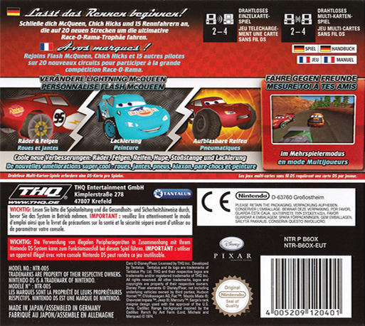 Cars Race-o-rama — box-2D-back (EU)