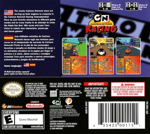 Cartoon Network Racing — box-2D-back (US)