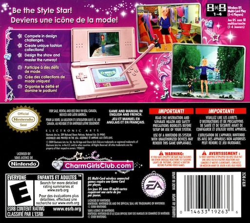 Charm Girls Club - My Fashion Show — box-2D-back (US)