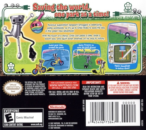 Chibi-Robo! Park Patrol — box-2D-back (US)