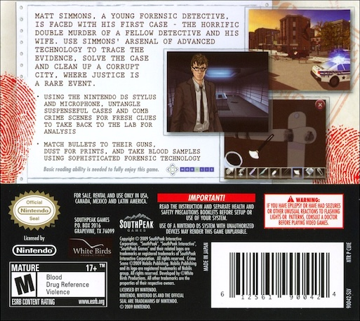 Crime Scene — box-2D-back (US)