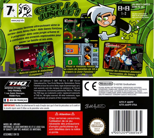 Danny Phantom - Urban Jungle — box-2D-back (FR)